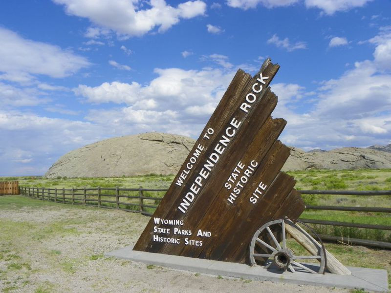 Independence Rock Sign