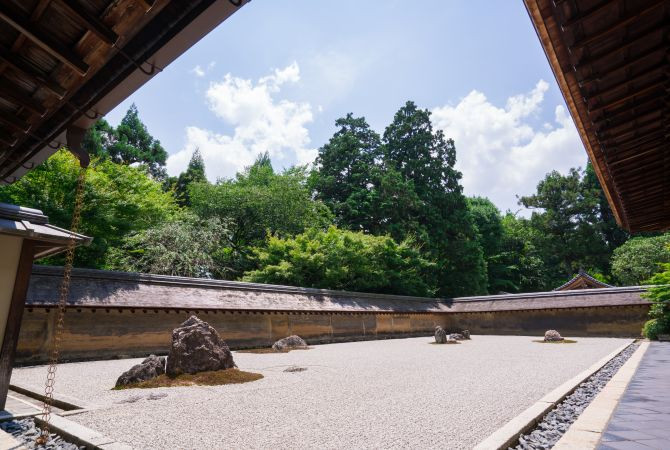 Zen Garden Rocks and Moss