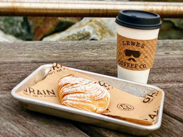 Enjoy breakfast at Lewes Coffee Company, conveniently located inside the Lewes Ferry Terminal