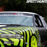 Matt Field's Nissan S14 ready for Formula D season, showcasing new livery and Nitto tires