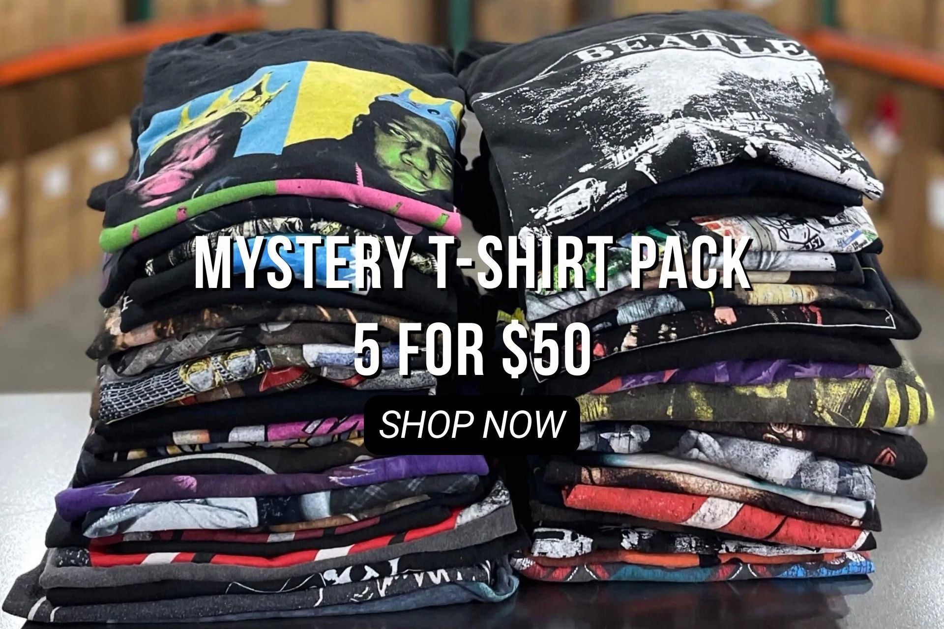 Mystery T-Shirt Pack - 5 Shirts for 