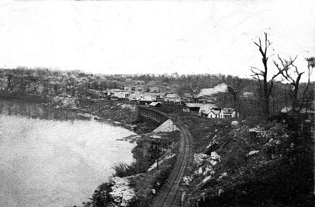 Historical Image of Old Calico Rock in 1912