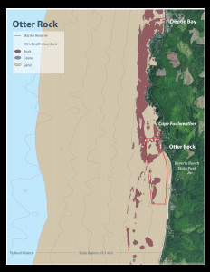 Seafloor Habitat Map for Otter Rock Marine Reserve