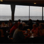 Jimmies of Savin Rock dining area with a view of the Long Island Sound.