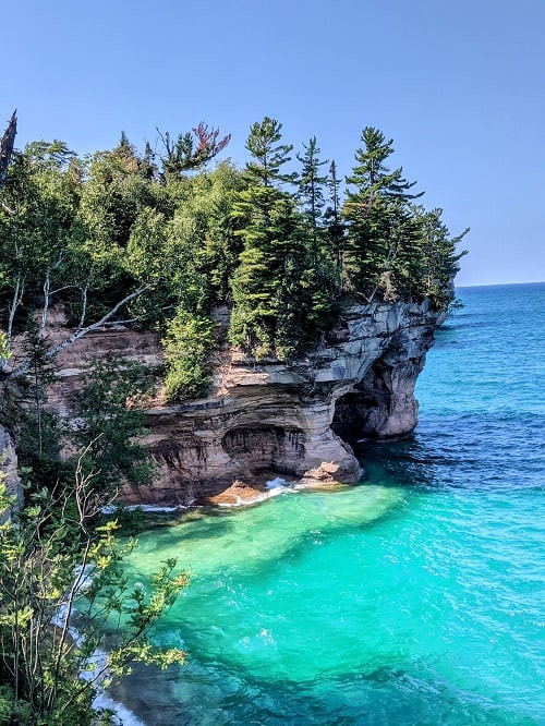 Pictured Rocks National Lakeshore from Chapel Trail