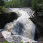 Rainbow Falls at Black River Harbor Scenic Recreation Area