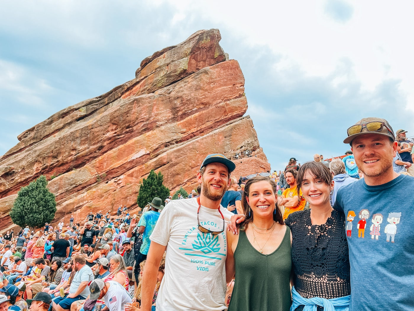 Billy Strings performing a Red Rocks show in 2021