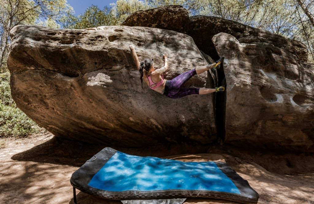 Crash pad, essential for bouldering fall protection