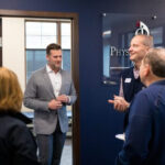 Attendees at the open house of Rock Valley Physical Therapy's new Marion clinic in Iowa.