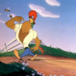 Chanticleer, the rooster from Rock-a-Doodle 1991, sings 'Sun Do Shine' on the farm, bringing sunshine.