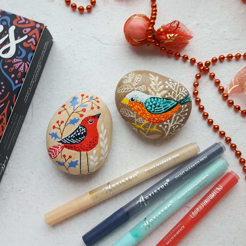 Love Birds Rock Painting Ideas for Romantic Gifts