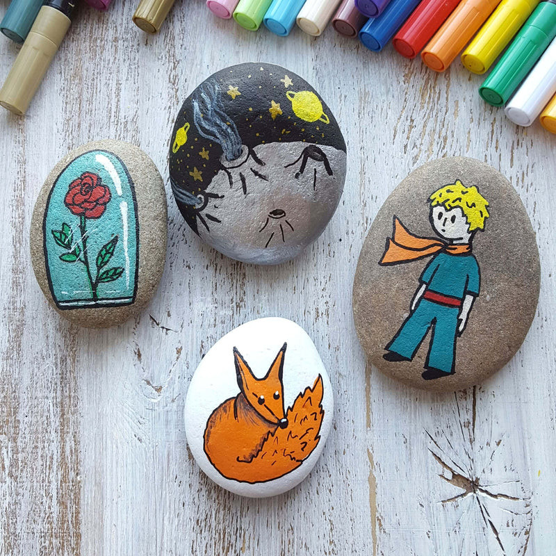 Little Prince Rock Painting Ideas for Storytelling