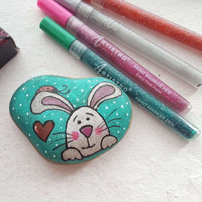 Bunny Rock Painting Ideas for Easter and Spring