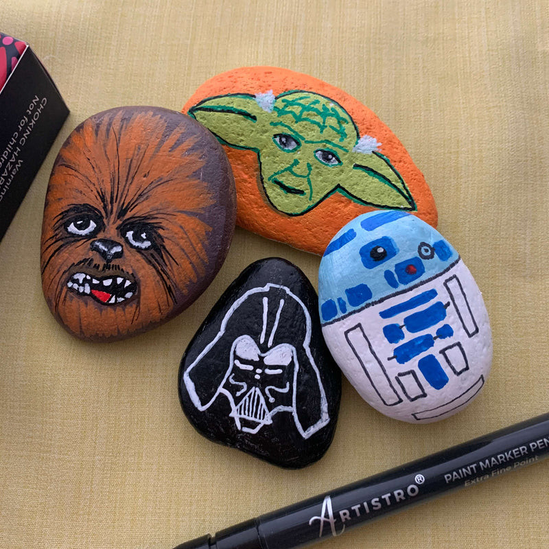 Star Wars Rock Painting Ideas for Sci-Fi Fans