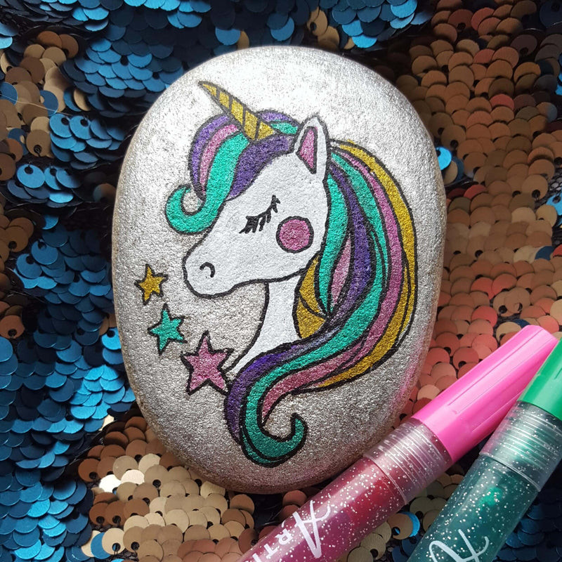 Unicorn Rock Painting Ideas for Fantasy Lovers