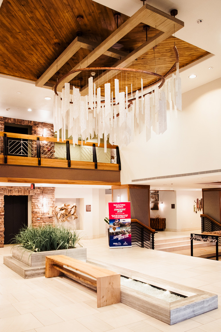 Elegant lobby area of Hilton Sedona Resort at Bell Rock, showcasing the resort's welcoming ambiance