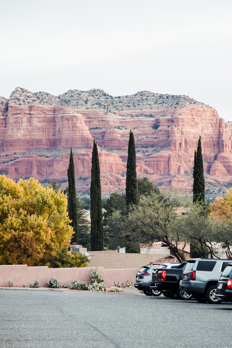 Bell Rock Sedona, as seen from the Hilton Sedona Resort at Bell Rock, emphasizing the proximity and stunning views