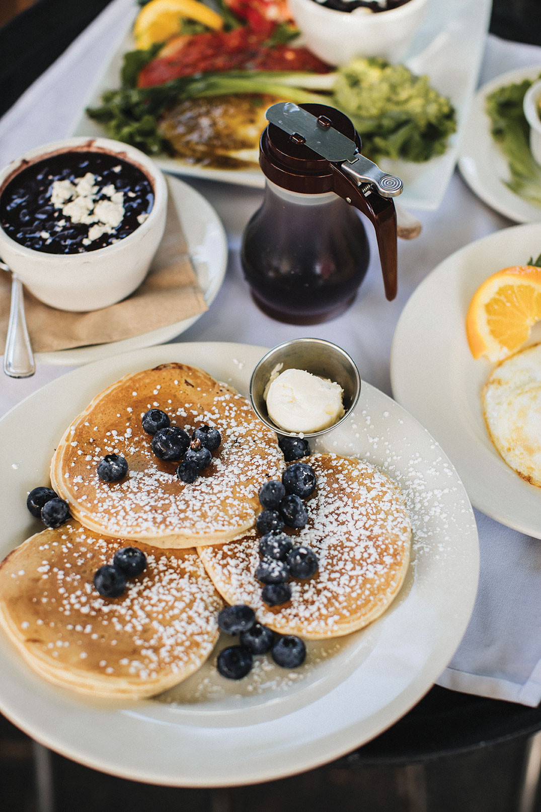 Delicious pancakes at Claire's on Cedros, a brunch recommendation from Richard Blais in San Diego.