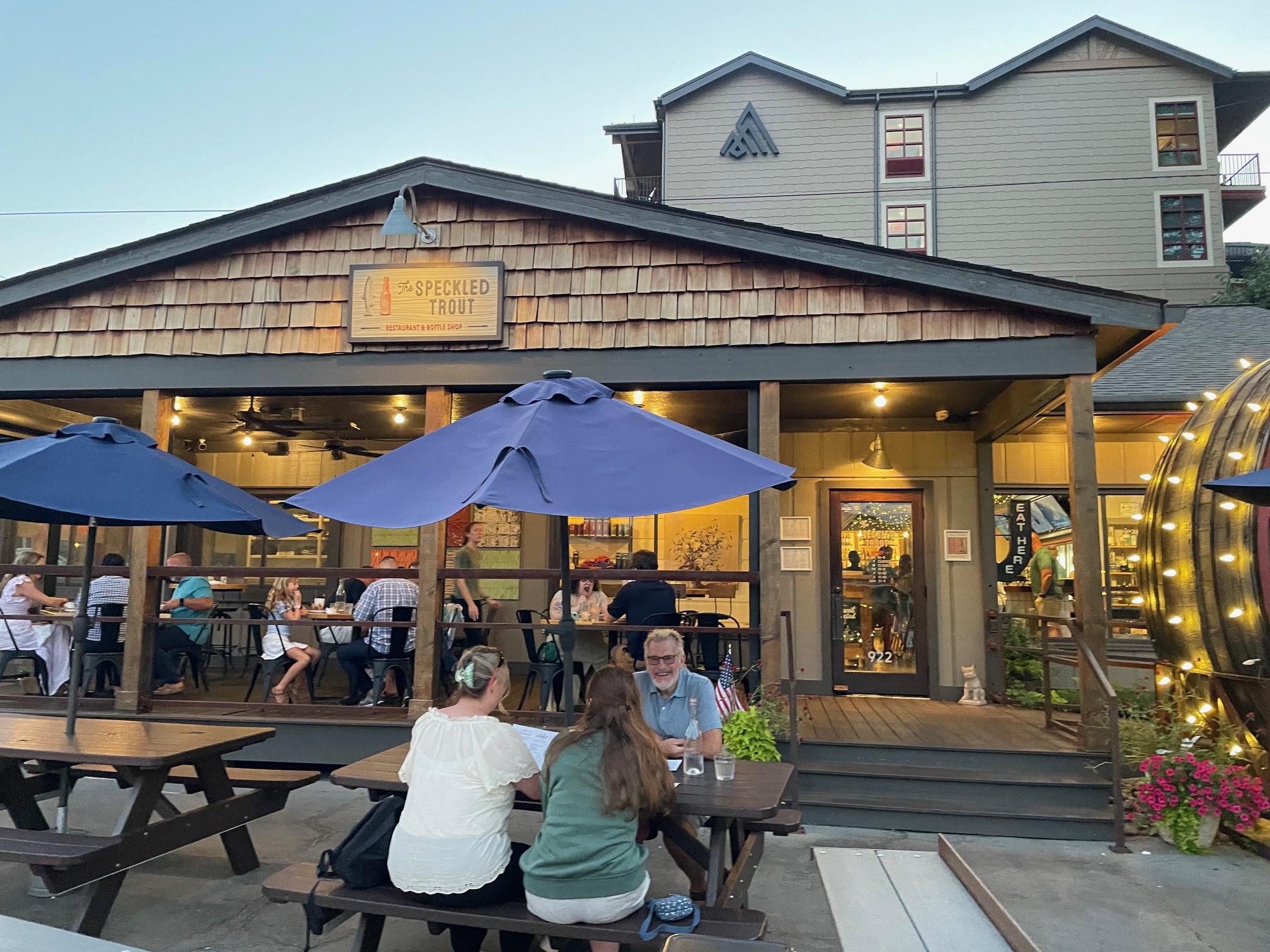 Exterior of Speckled Trout Restaurant in Blowing Rock