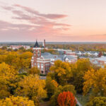 Aerial view of Winthrop University campus highlighting strategic plan initiatives