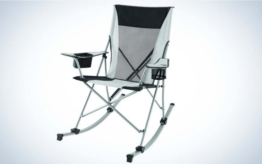 Ozark Trail 2-in-1 Tension Camp Chair: Affordable camping comfort with optional rocking feature.