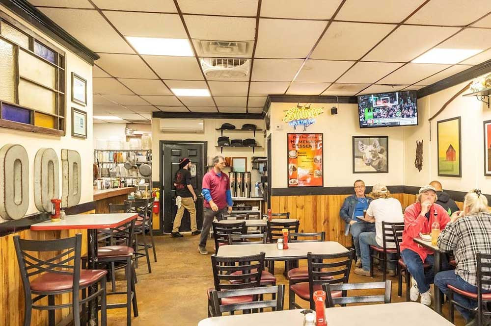 Interior of The Dixie Pig Restaurant, a divey and authentic BBQ experience in Rock Hill, South Carolina