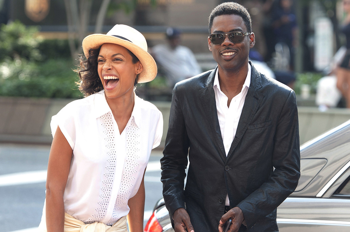 Chris Rock and Rosario Dawson in Top Five