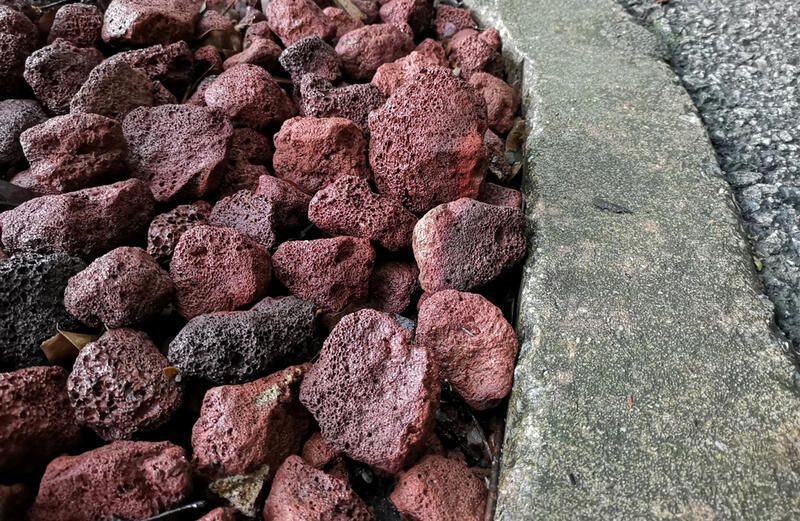 Black Lava Rock Landscaping