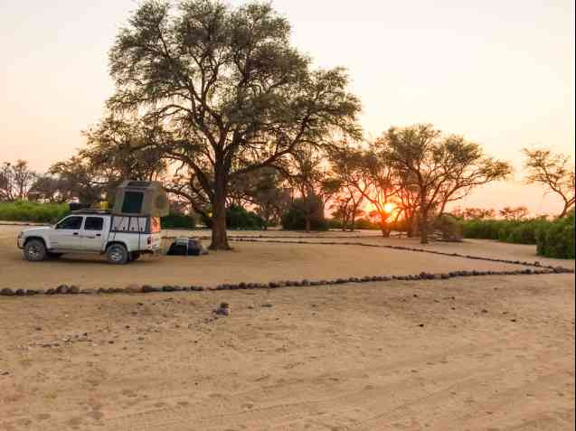 Brandberg sunset from camp