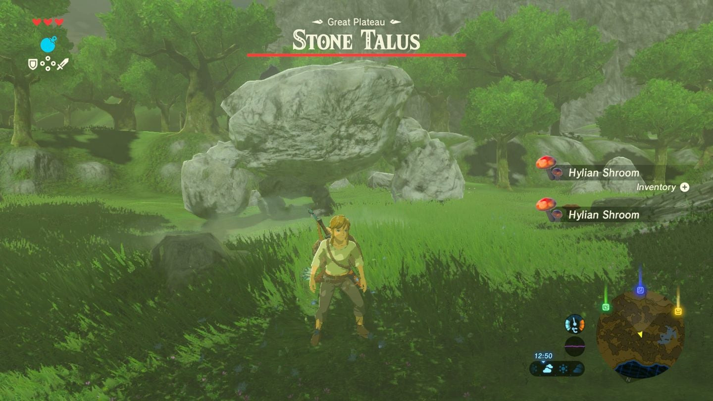 Stone Talus emerges from the ground, posing a threat with its rocky fists
