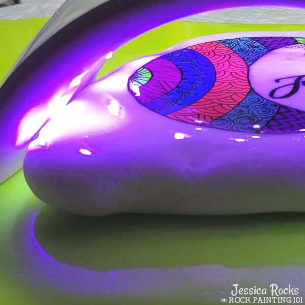 Cure with UV Light