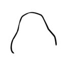 how to draw a cartoon rock step 1