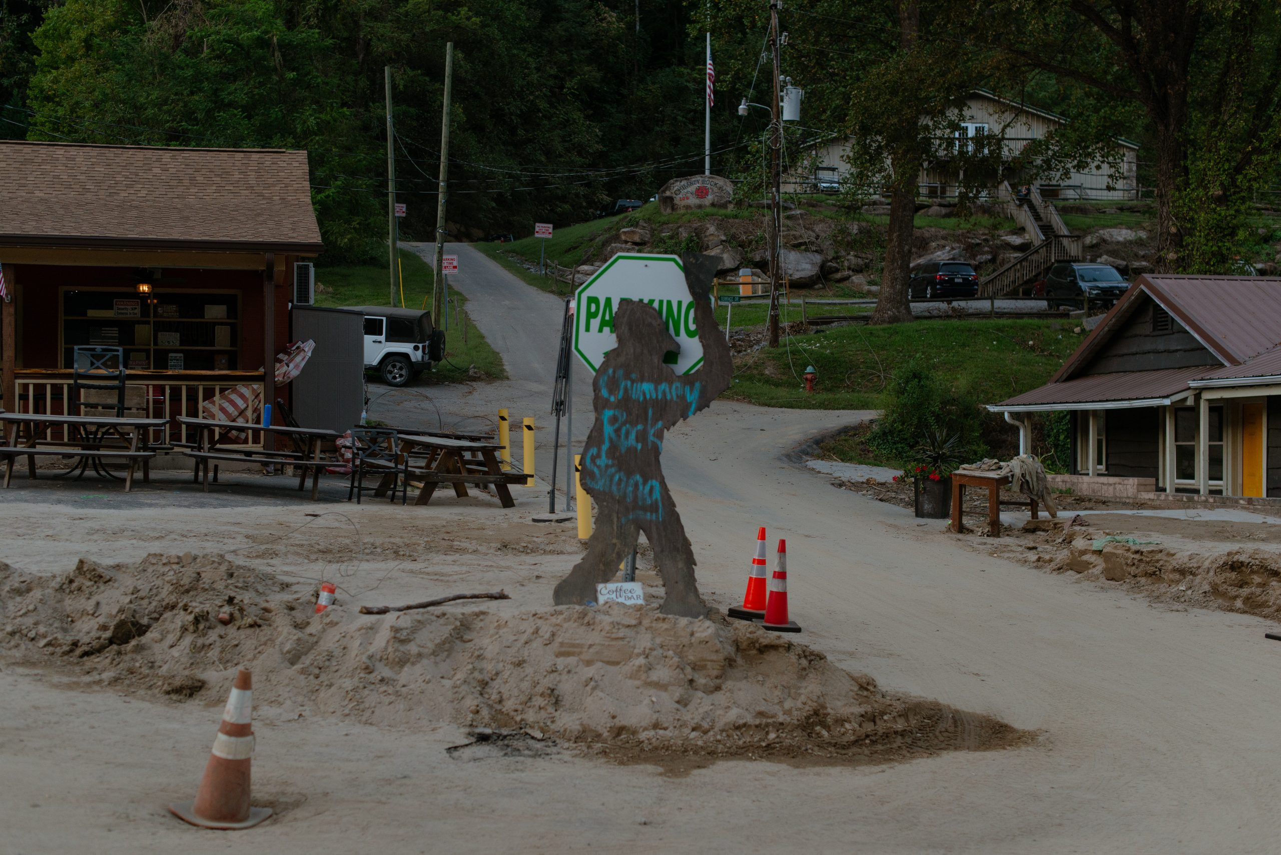sasquatch cutout spraypainted with 