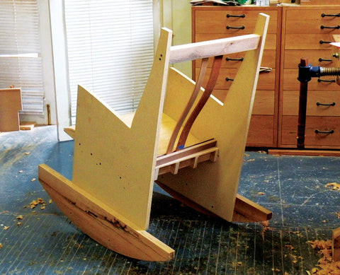 rocking chair made from wood