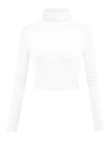 Long sleeve white turtleneck with oversized graphic tee rock concert outfit featuring a turtleneck crop top and a Nirvana in Utero Angel T-shirt