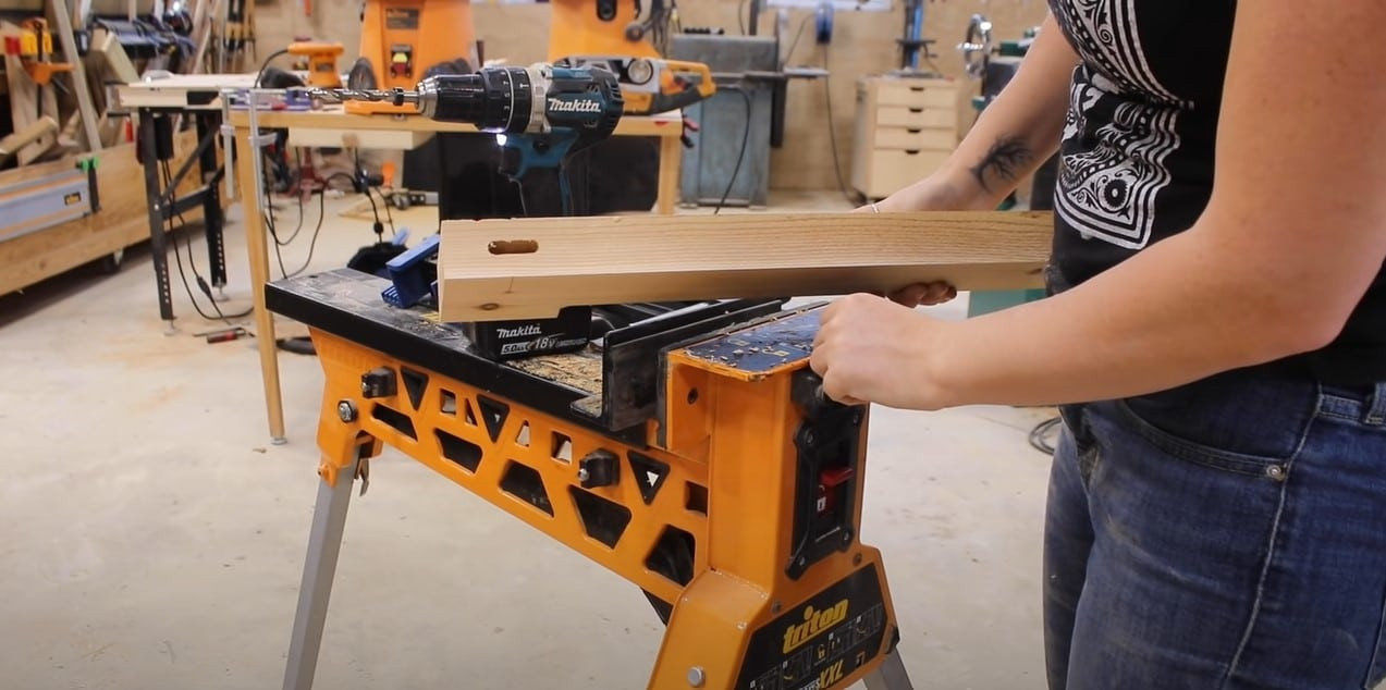 Assembling the Glider Bench Base Using Mortise and Tenon