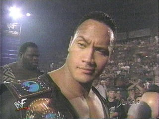 Dwayne "The Rock" Johnson often made a facial expression of raising one eyebrow, lowering the other and tilting his head