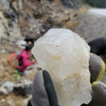 Roadside rock collecting safety, assessing terrain and vehicle proximity