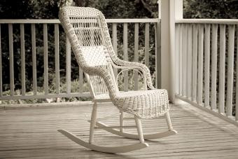 Wicker rocking chair