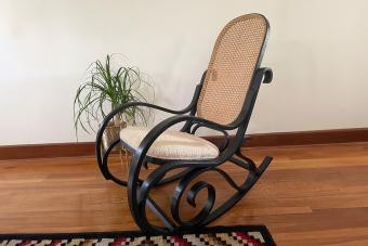 Bentwood wooden rocking chair