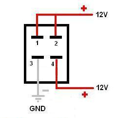 4 Pin LED Switch Wiring Diagram