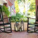 Rocking chairs relaxing