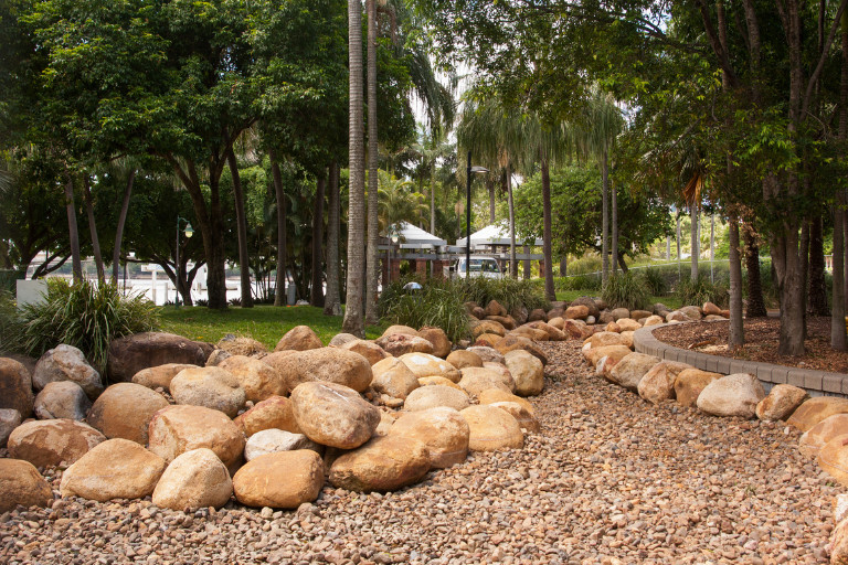 Drainage rocks for landscaping