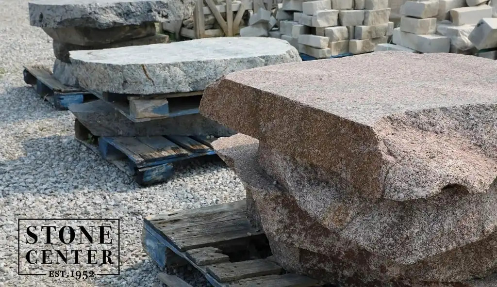 Granite rock with visible crystals