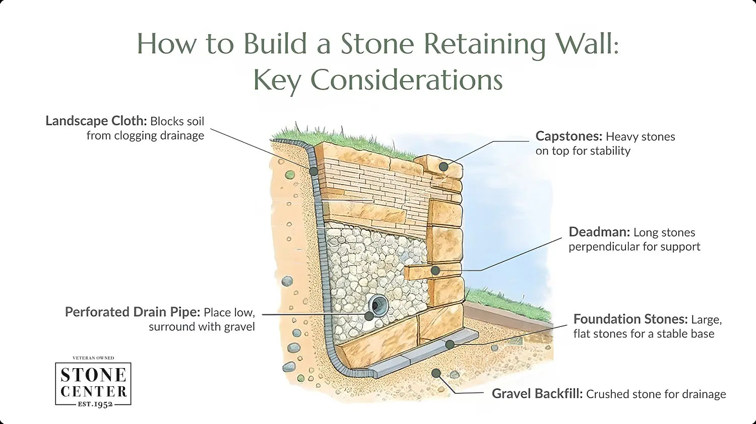 Rock Retaining Wall Planning and Design