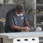 Angle Grinder with Diamond Blade