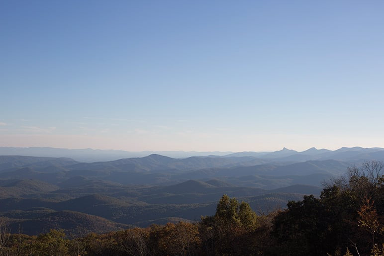 winding roads leading to Blowing Rock