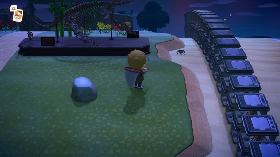 A rock in Animal Crossing: New Horizons
