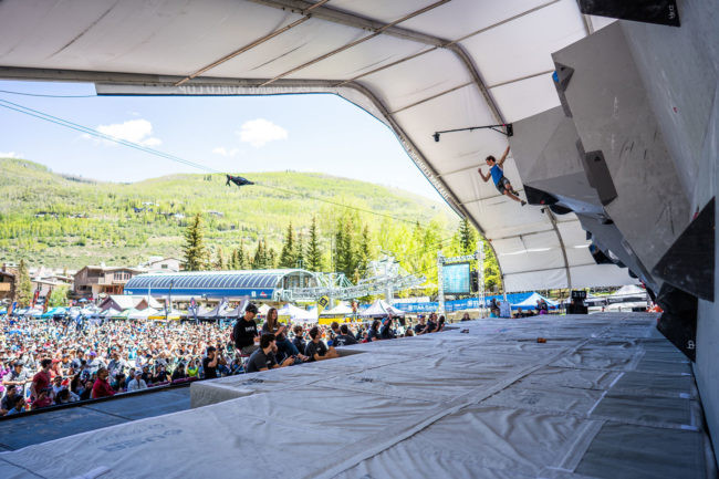 Adam Ondra at IFSC World Cup Vail 2019