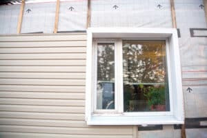 Natural stone siding on a home